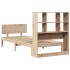 Cama con estantería sin colchón madera maciza de pino