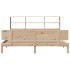 Cama con estantería sin colchón madera maciza de pino