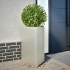 Jardineras triangulares 2 uds acero inoxidable 50x43x75
