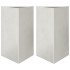 Jardineras triangulares 2 uds acero inoxidable 50x43x75