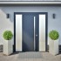 Jardineras triangulares 2 uds acero inoxidable 50x43x75