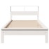 Cama con estantería sin colchón madera maciza de pino 90x190