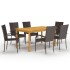 Juego de comedor para jardín 7 piezas