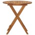 Comedor de jardín plegable 3 piezas madera maciza de
