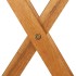 Comedor de jardín plegable 3 piezas madera maciza de