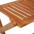 Comedor de jardín plegable 3 piezas madera maciza de