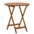 Comedor de jardín plegable 3 piezas madera maciza de