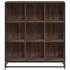 Estantería de madera y metal marrón roble 97,5x33x107,5