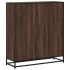 Estantería de madera y metal marrón roble 97,5x33x107,5