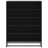 Zapatero de madera de ingeniería y metal negro 75x38x97,5