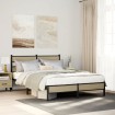 Estructura de cama sin colchón madera roble Sonoma 140x190 cm
