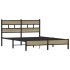 Estructura de cama sin colchón madera roble Sonoma 140x190