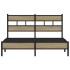 Estructura de cama sin colchón madera roble Sonoma 140x190