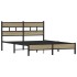 Estructura de cama sin colchón madera roble Sonoma 150x200