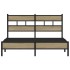Estructura de cama sin colchón madera roble Sonoma 150x200