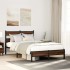 Estructura de cama sin colchón madera marrón roble 120x190
