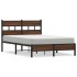 Estructura de cama sin colchón madera marrón roble 120x190