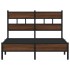 Estructura de cama sin colchón madera marrón roble 120x190