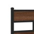 Estructura de cama sin colchón madera marrón roble 120x190