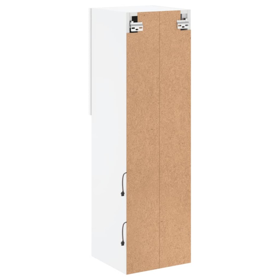 Muebles de TV con luces LED 2 uds blanco 30,5x30x102