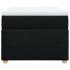Cama box spring con colchón tela negro 100x200
