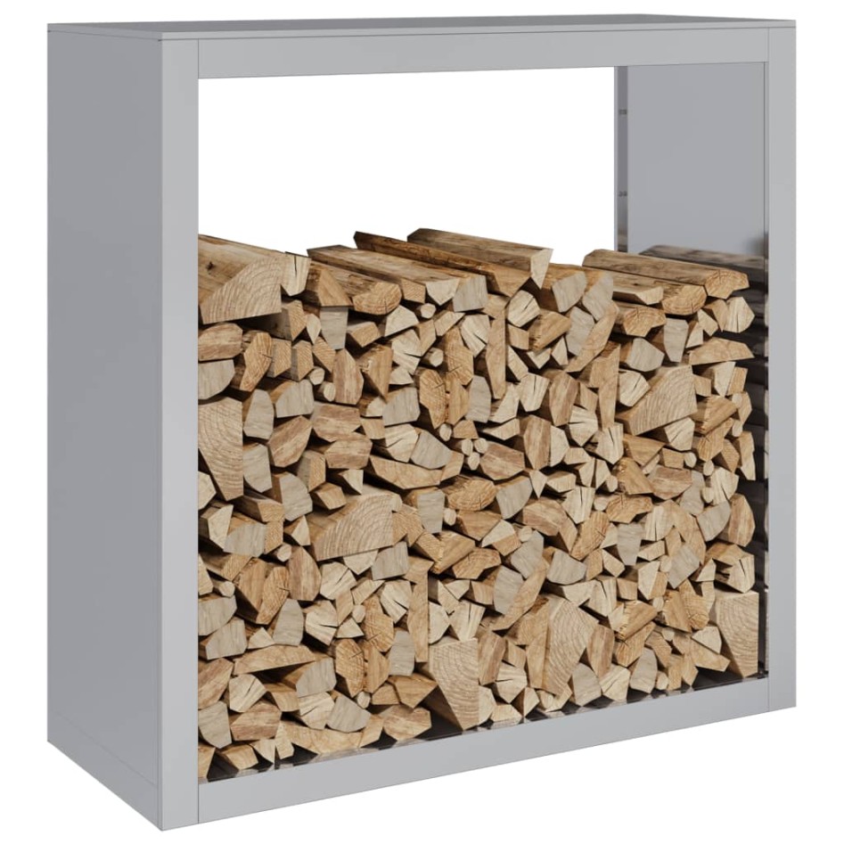 Leñero acero galvanizado 100x40x100