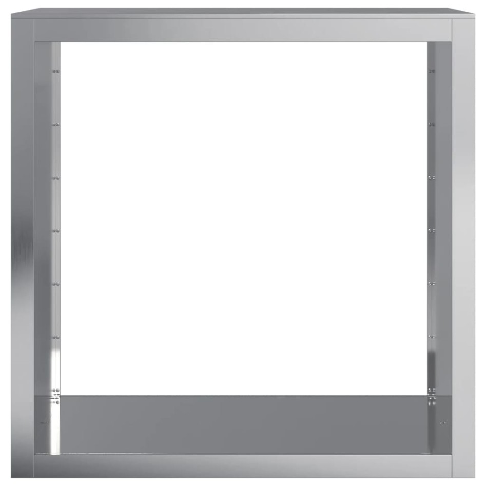 Leñero acero galvanizado 100x40x100