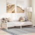 Sofá cama con colchón madera maciza de pino blanco 80x200
