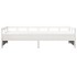 Sofá cama con colchón madera maciza de pino blanco 80x200