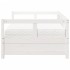 Sofá cama con colchón madera maciza de pino blanco 80x200