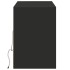 Mueble de TV de pared con luces LED negro 130x31x45