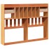 Cabecero de cama almacenaje madera maciza pino marrón 140