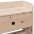 Cabecero de cama con almacenaje madera maciza de pino 160