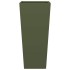 Jardineras 2 uds acero verde oliva 35x35x75
