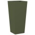 Jardineras 2 uds acero verde oliva 35x35x75