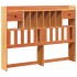 Cabecero de cama almacenaje madera maciza pino marrón 160