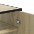 Zapatero de madera y metal roble Sonoma 75x38x97,5