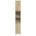 Set de muebles de baño 3 pzas madera contrachapada roble
