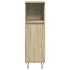 Set de muebles de baño 3 pzas madera contrachapada roble