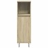 Set de muebles de baño 3 pzas madera contrachapada roble