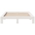 Estructura de cama sin colchón madera maciza de pino 160x200