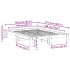 Estructura de cama sin colchón madera maciza de pino 140x190