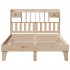 Estructura de cama sin colchón madera de pino blanco 150x200
