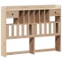Estructura de cama sin colchón madera de pino blanco 150x200