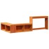 Estructura de cama sin colchón madera maciza marrón 75x190