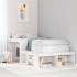 Cama sin colchón madera maciza de pino blanca 80x200