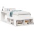 Cama sin colchón madera maciza de pino blanca 80x200