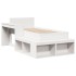 Cama sin colchón madera maciza de pino blanca 80x200