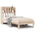 Cama con estantería sin colchón madera maciza de pino 75x190