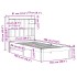 Cama con estantería sin colchón madera maciza de pino 75x190